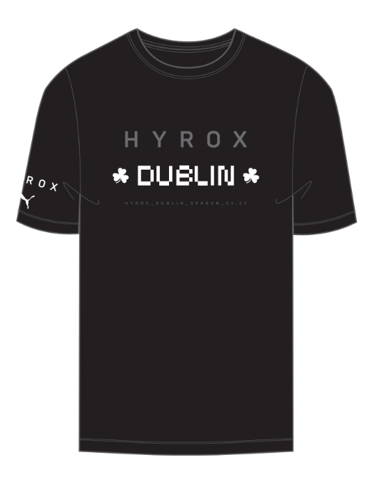 DUBLIN PUMA X HYROX MENS PERFORMANCE CITY TEE - black