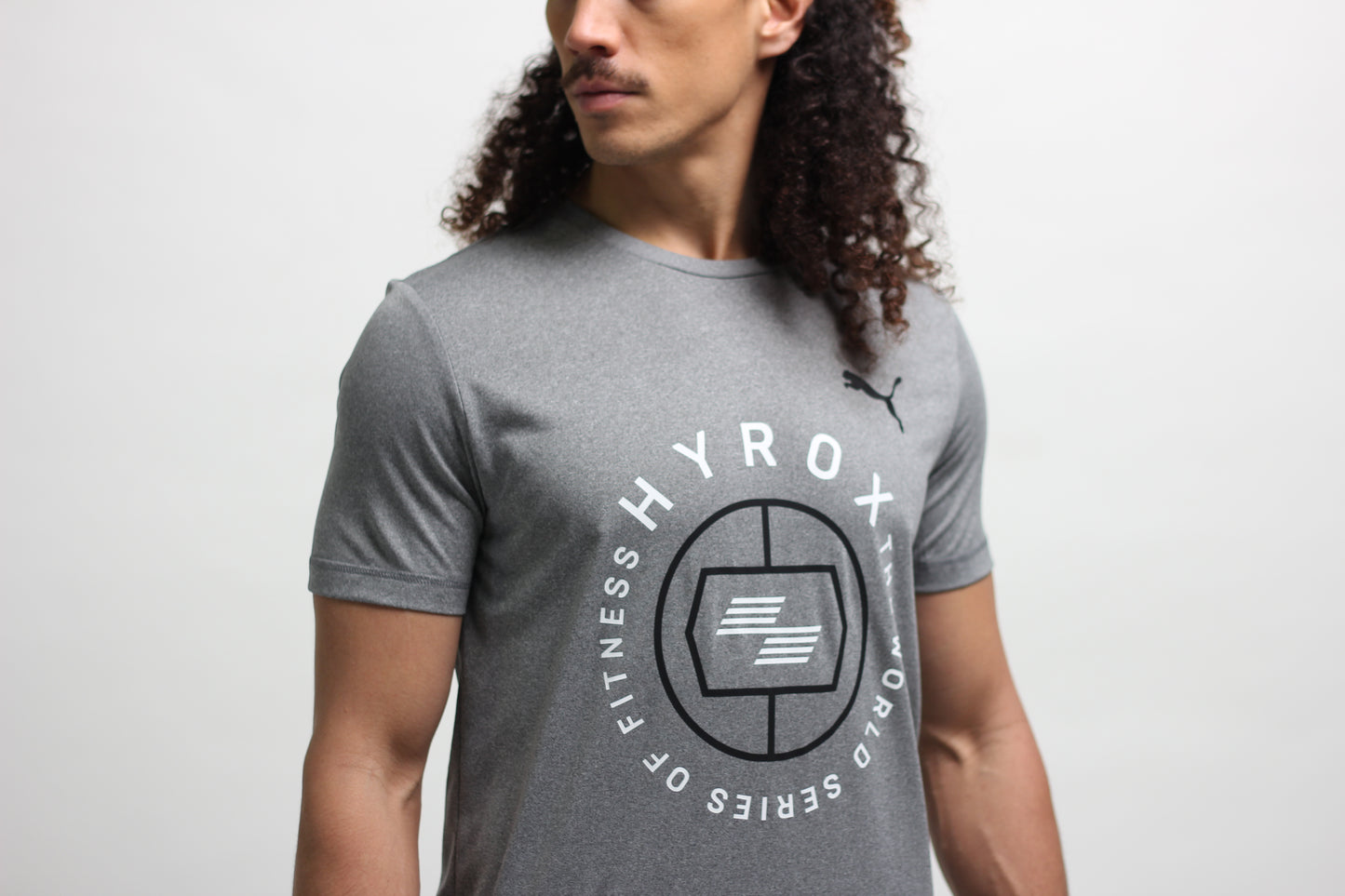 HYROX|PUMA Short Sleeve Active Tee - Grey