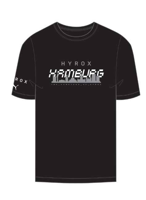 Hamburg Men's PERFORMANCE CITY TEE - black