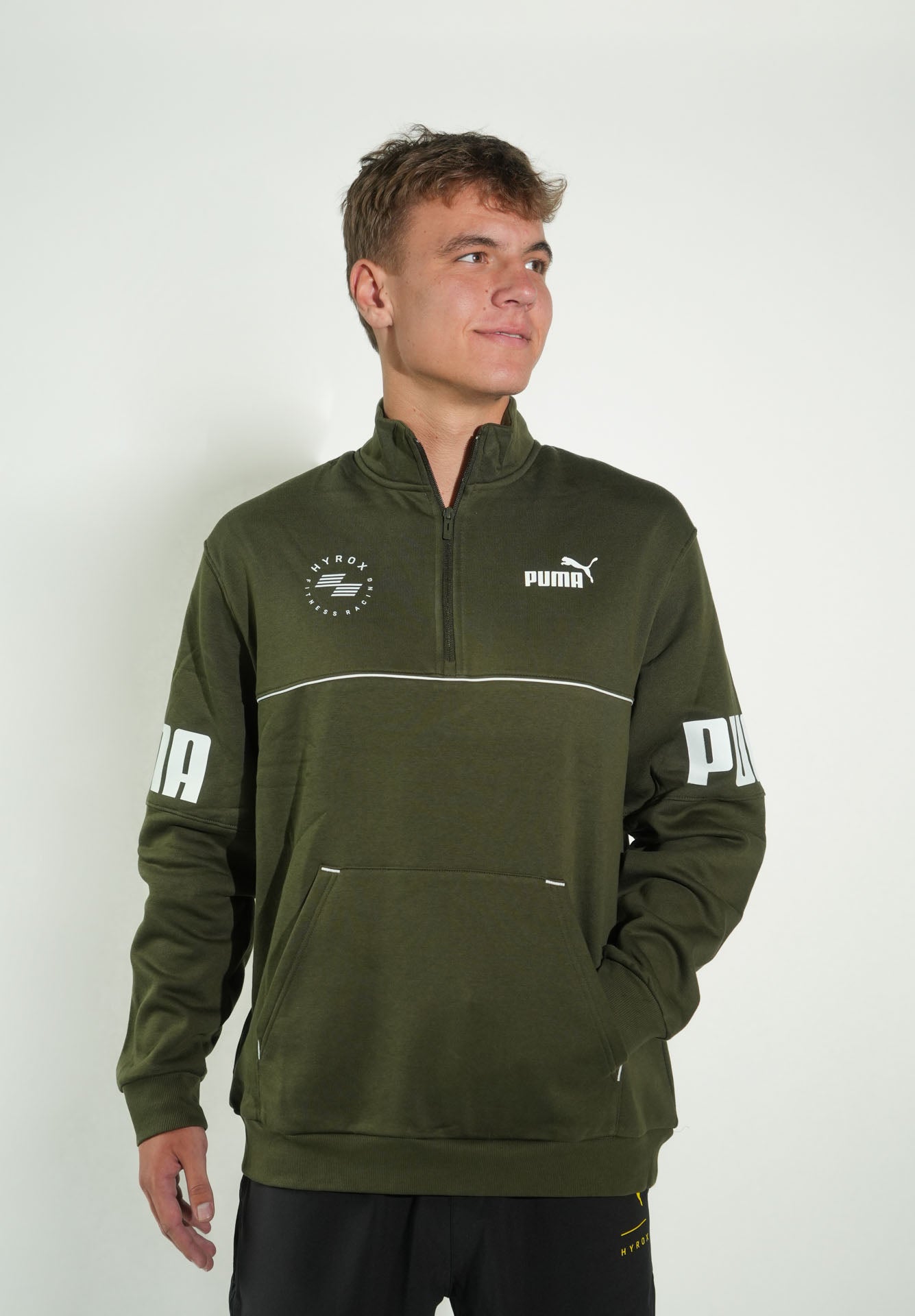 Puma Power Half-Zip - green