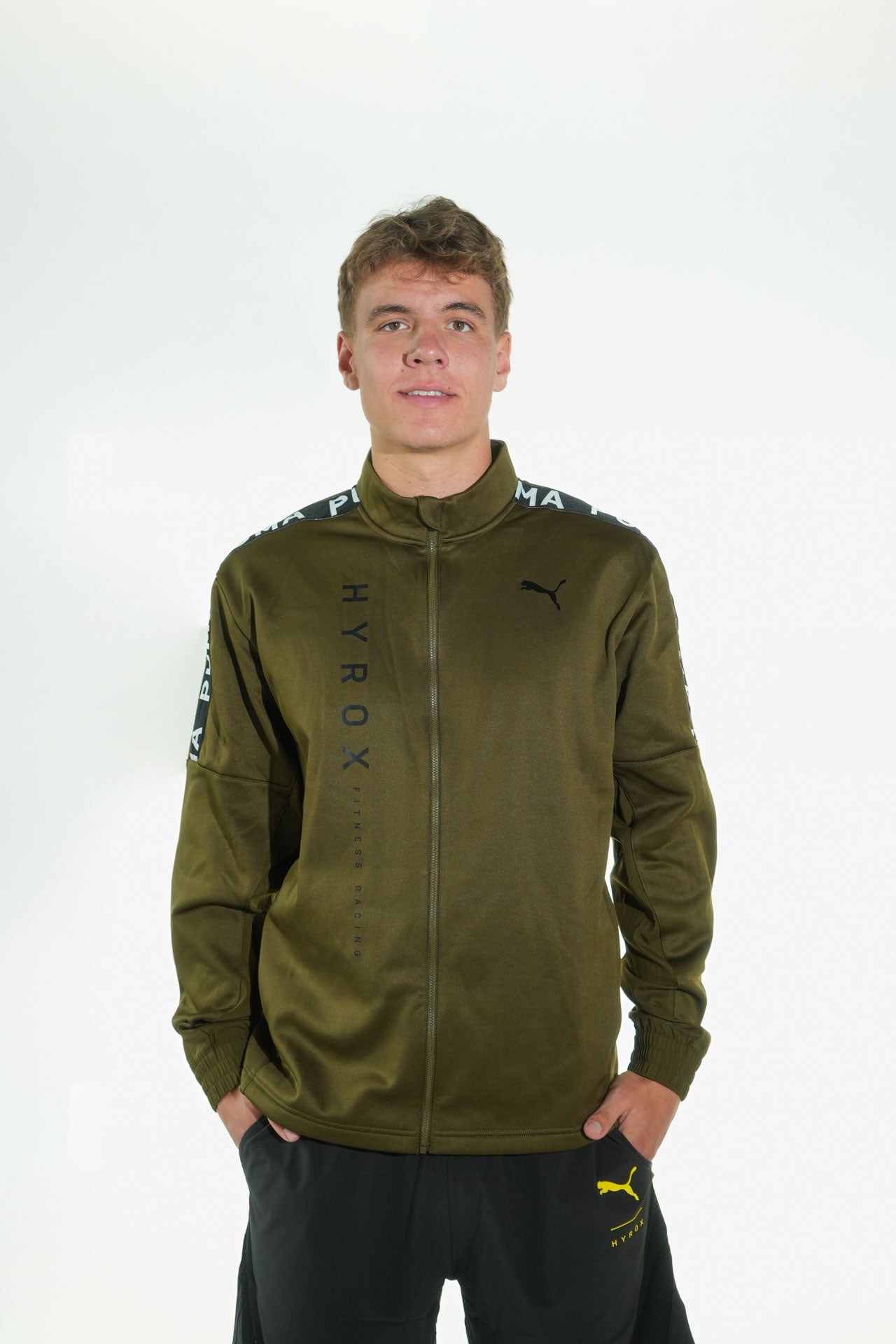 HYROX|PUMA FIT PWR Fleece FZ Jacket - Green