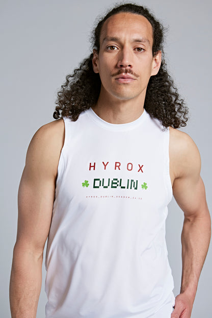 DUBLIN PUMA X HYROX M CITY PERFORMANCE TANK - white