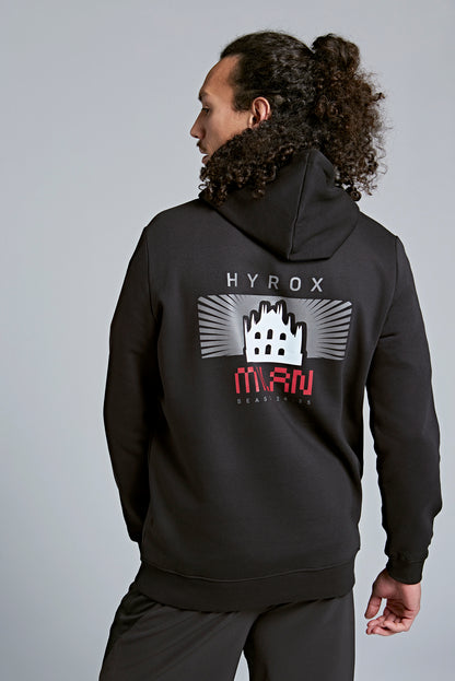 Milan PUMA X HYROX CITY UNISEX LIFESTYLE HOODIE - black