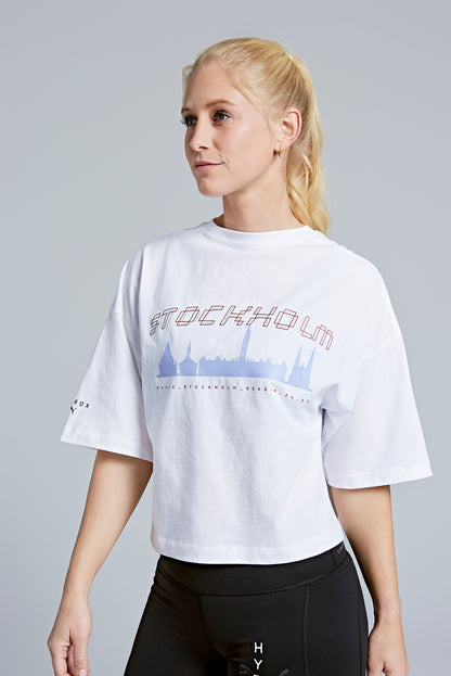 STOCKHOLM PUMA X HYROX W CITY LIFESTYLE TEE - white