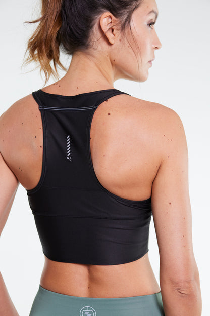 RUN ULTRAFORM CROP TANK W - black