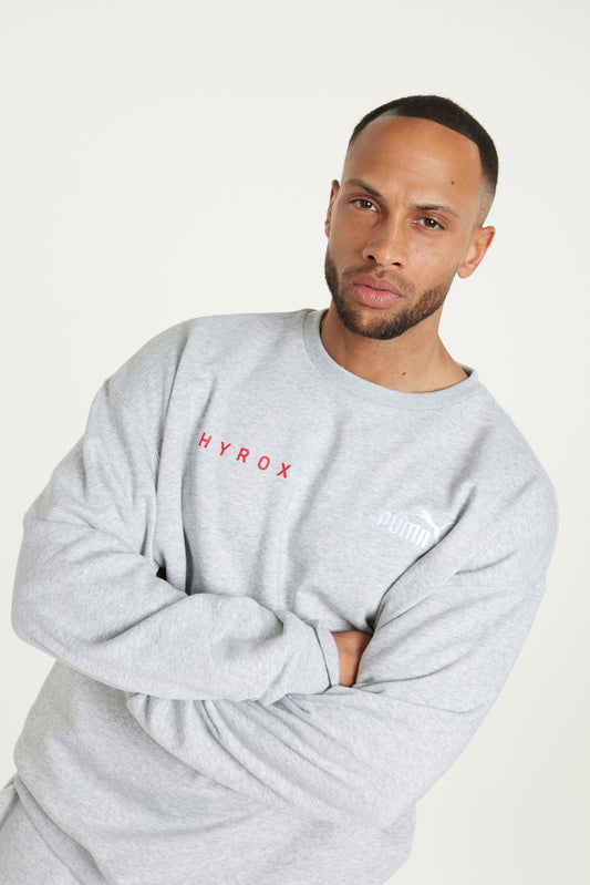 HYROX|PUMA Relaxed Sweater M - Gray