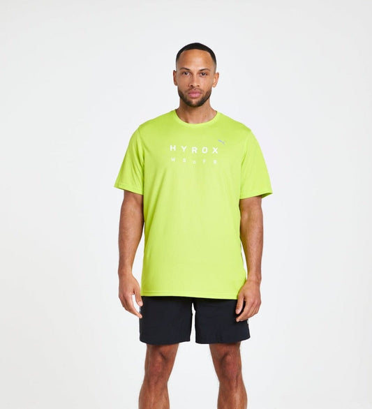 HYROX|PUMA Performance SS Tee - Neon Yellow