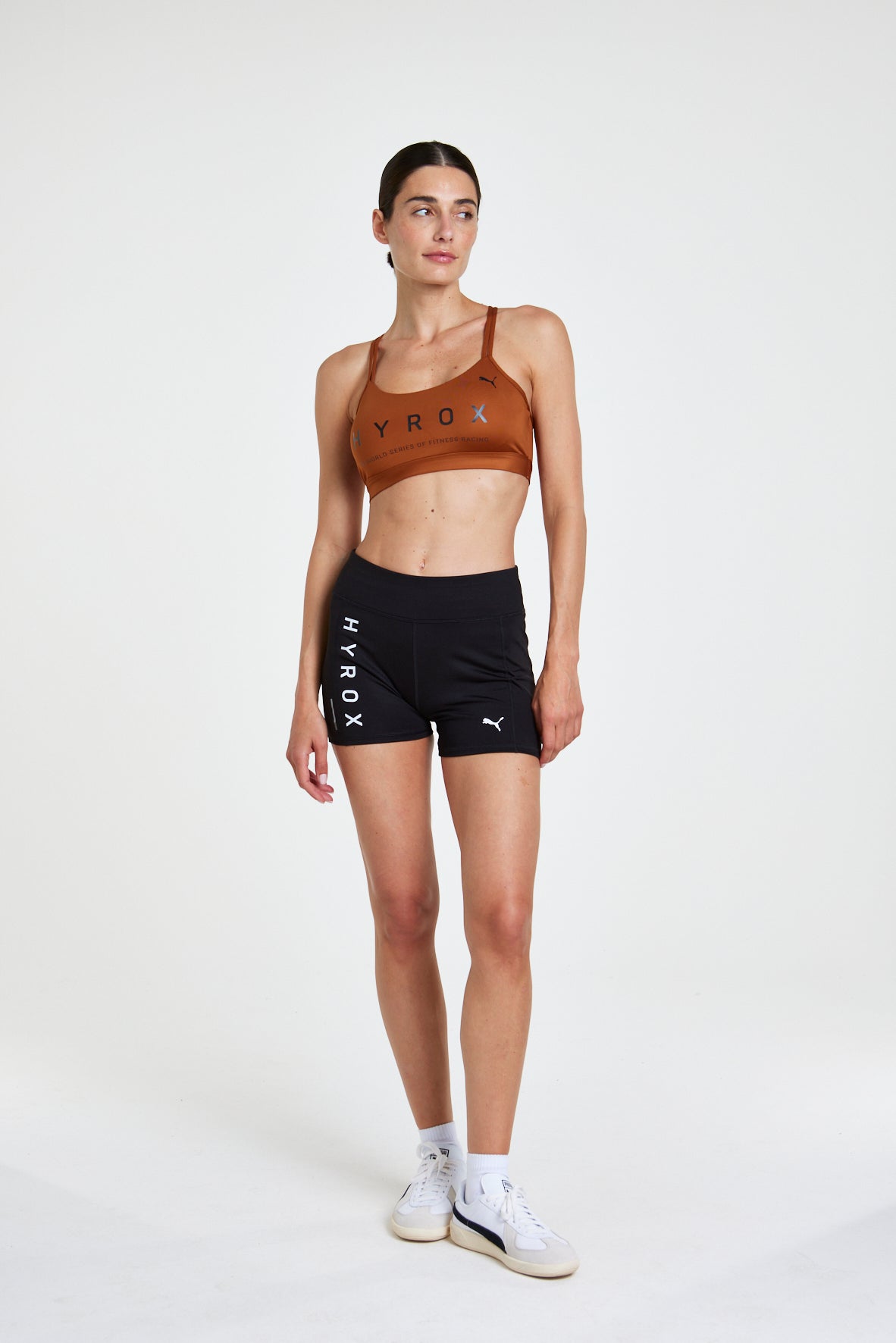 HYROX|PUMA STRAPPY BRA - Brown